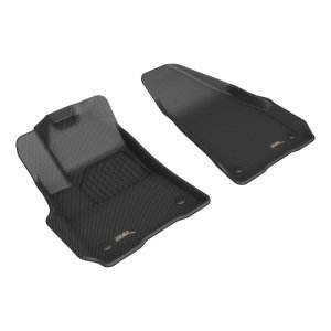 Jeep Wagoneer S Floor Mats - Front - 3D MAXpider - Kagu - Black - `25-`26